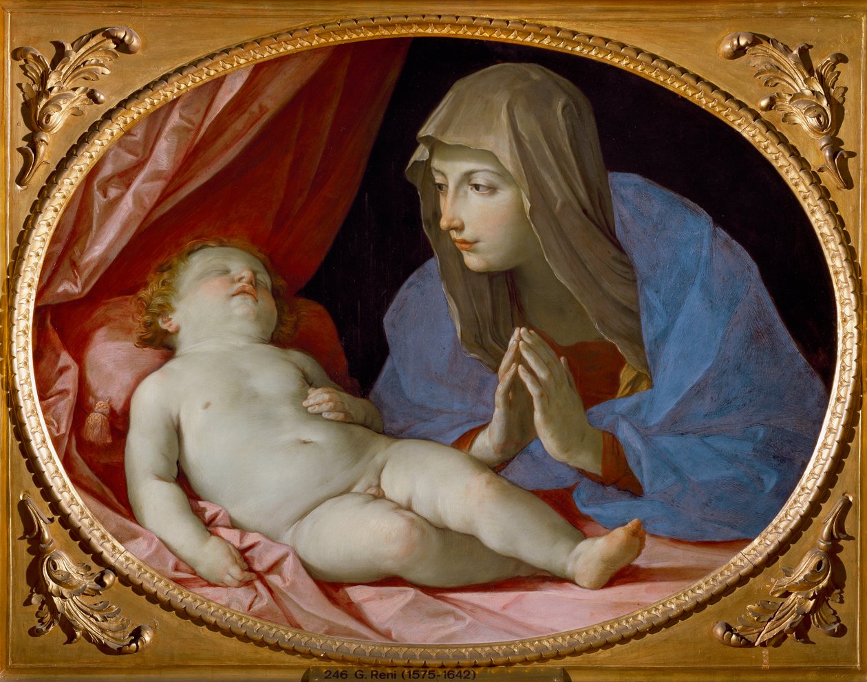 Panna a spící dítě (malba od Guido Reni