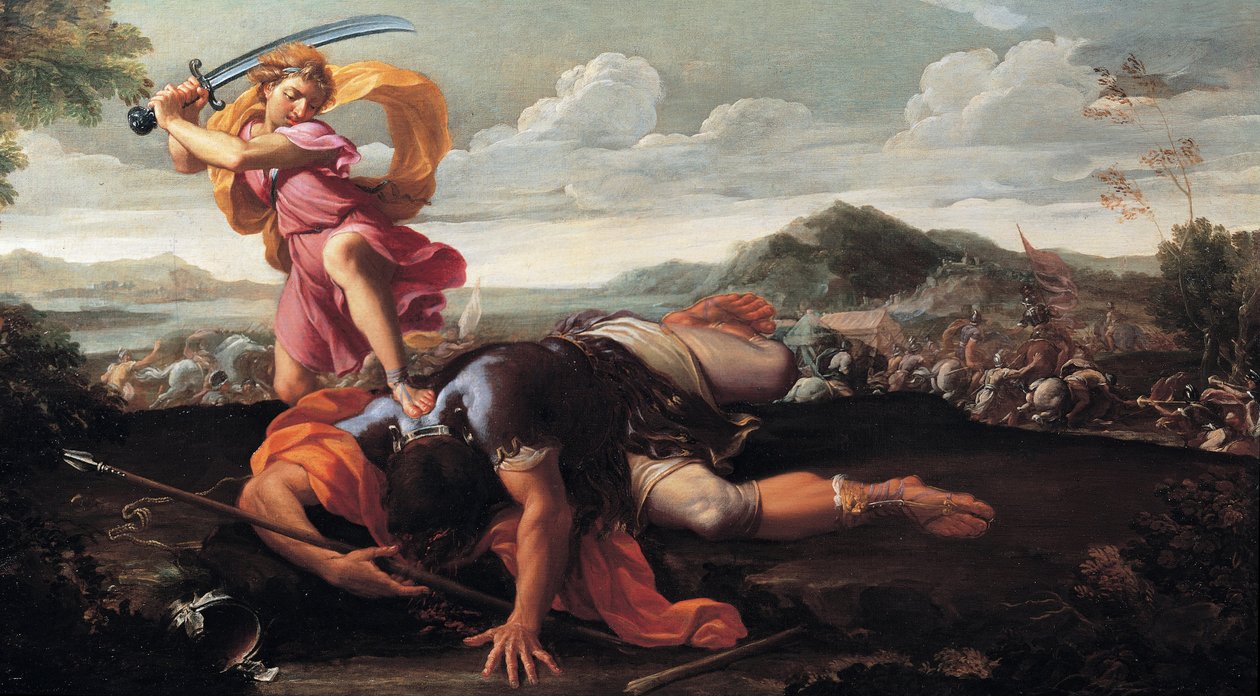 David a Goliáš, 1650-1660 od Guillaime Courtois