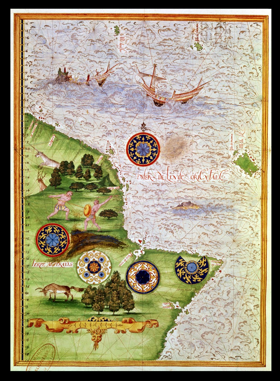 Fol.41v Mapa Austrálie, z 