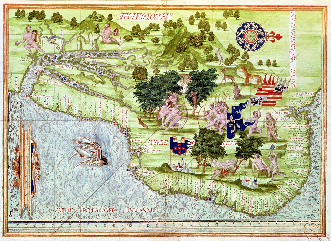 Fol.44v Mapa Brazílie, z 