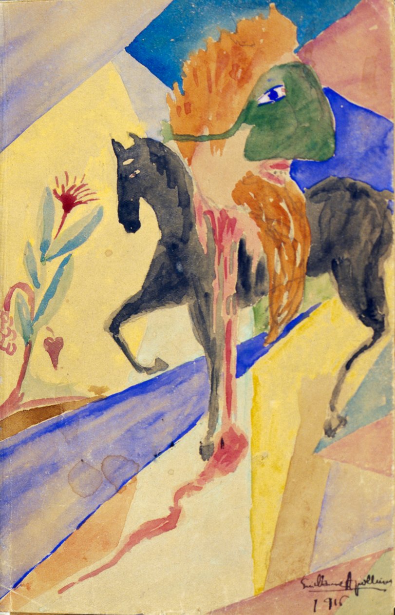 Jezdec na masce, 1915 od Guillaume Apollinaire