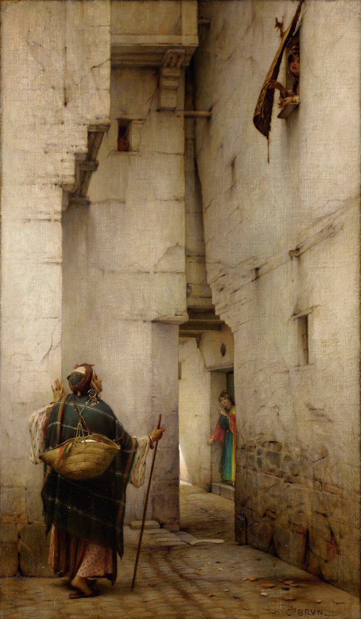 Ulička od Guillaume Charles Brun