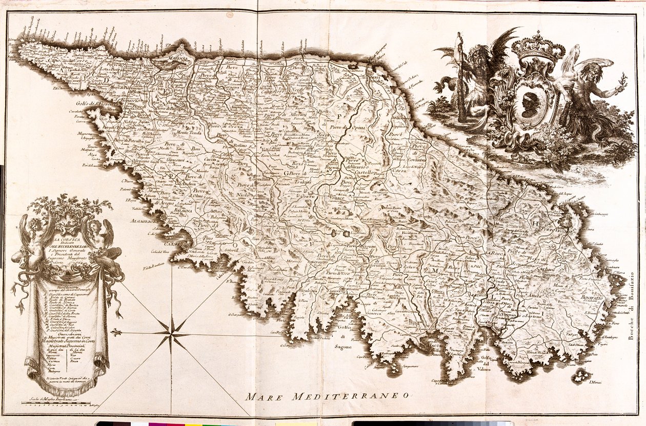 Korsika, Francie od Guillaume Delisle