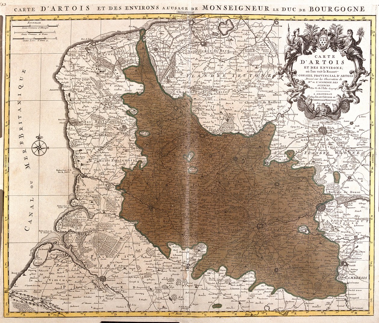 Nord-Pas-de-Calais, Francie od Guillaume Delisle