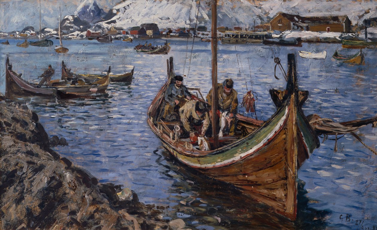 Rybářské lodě, Lofoty od Gunnar Berg