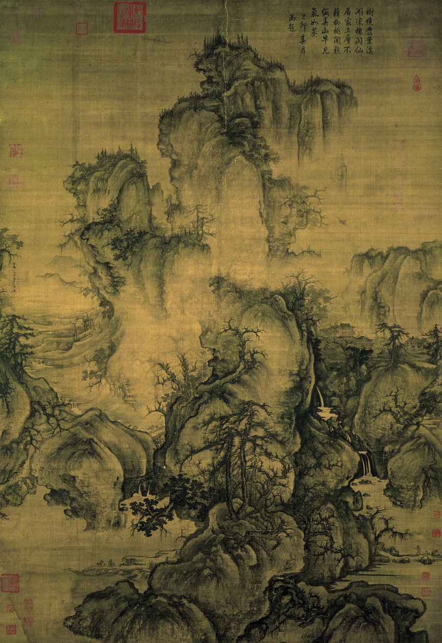 Čínsky: 《早春圖》 Časné jaro od Guo Xi