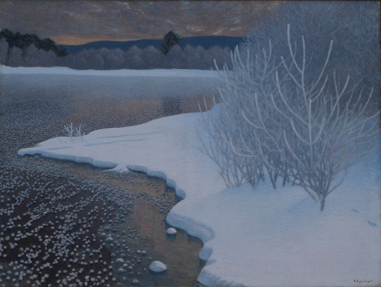 Hoar-Frost na ledu od Gustaf Edolf Fjaestad