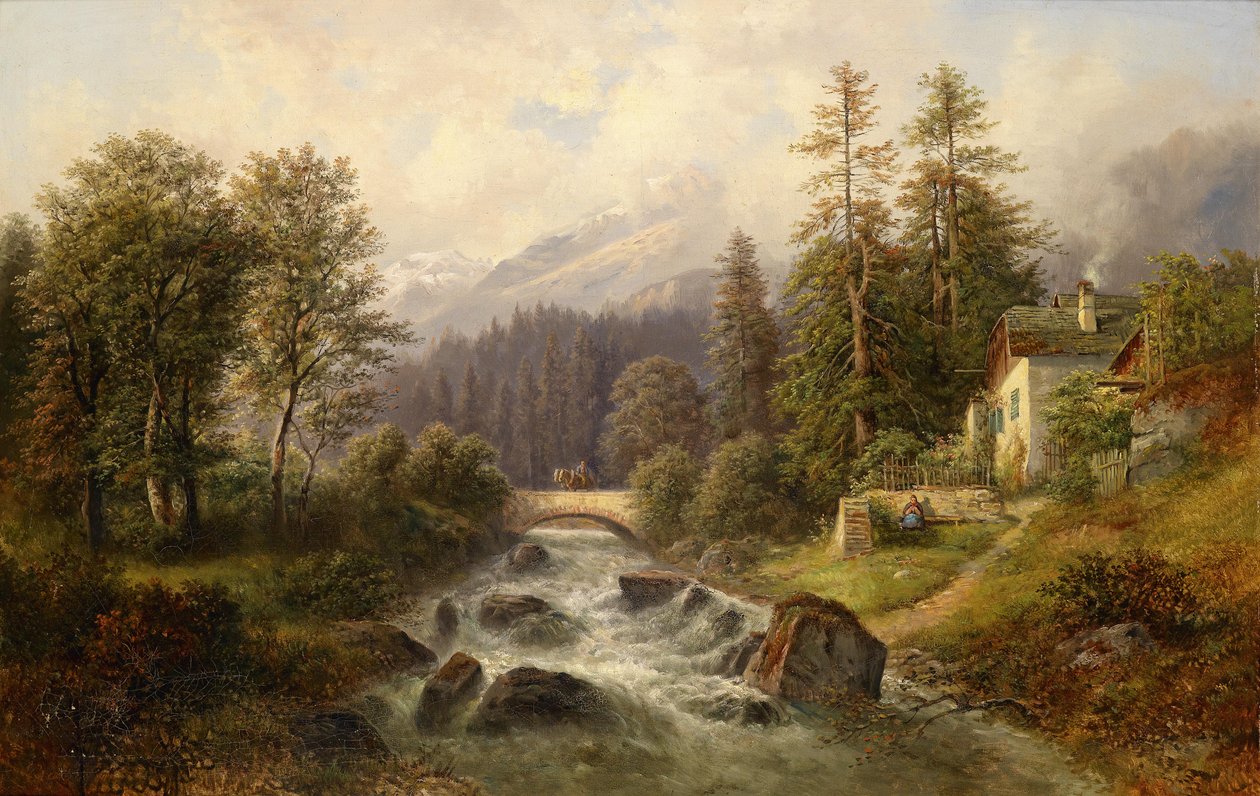Hra ve Weyeru v Horním Rakousku od Gustav Barbarini