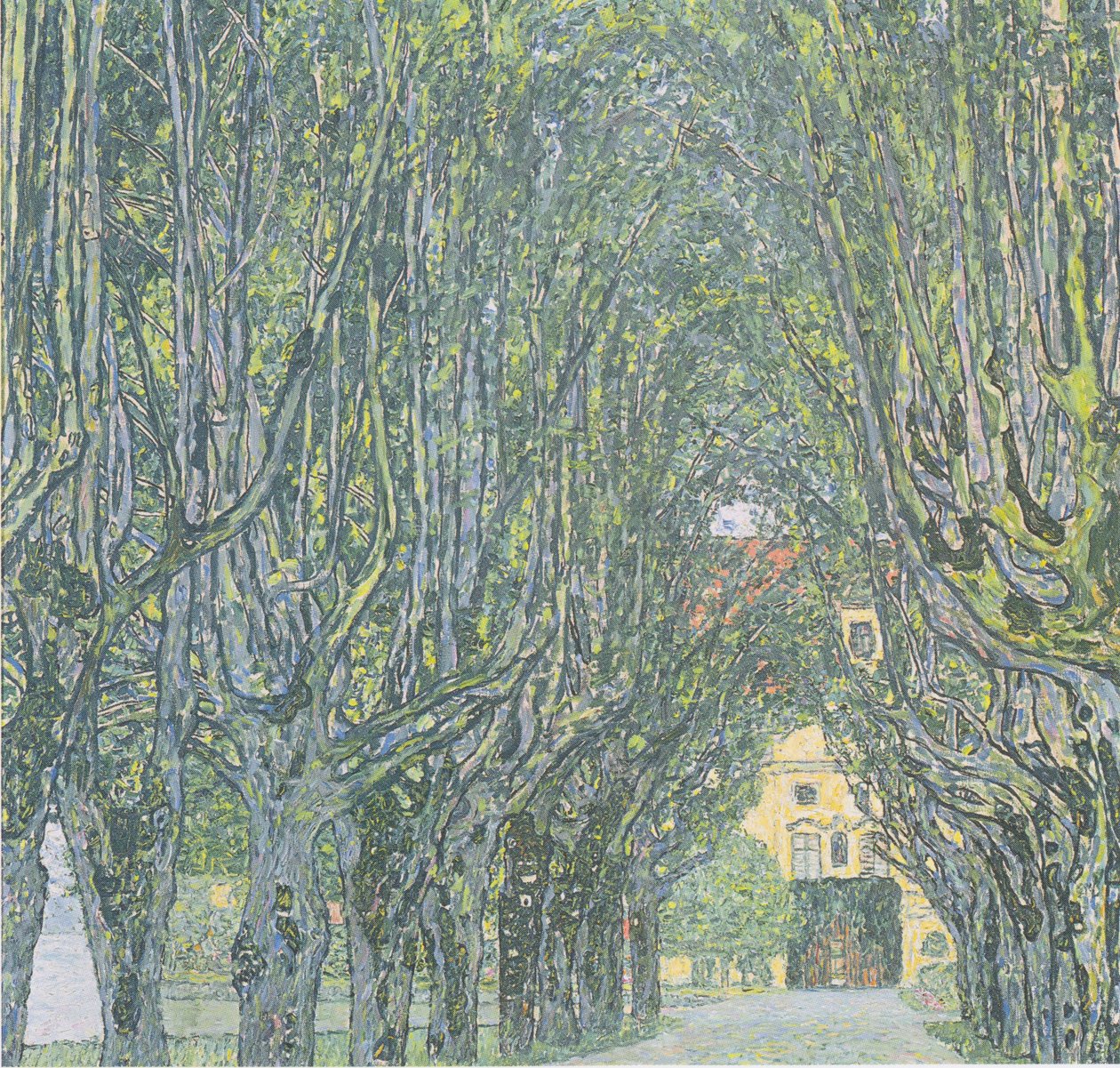 Avenue před Schloss Kammer od Gustav Klimt