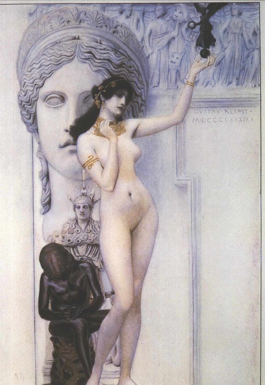 Alegorie sochařství od Gustav Klimt