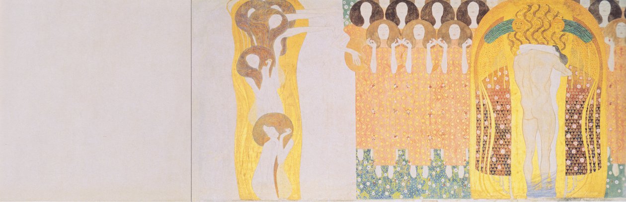 Bethovenfrieze - pravá boční stěna od Gustav Klimt