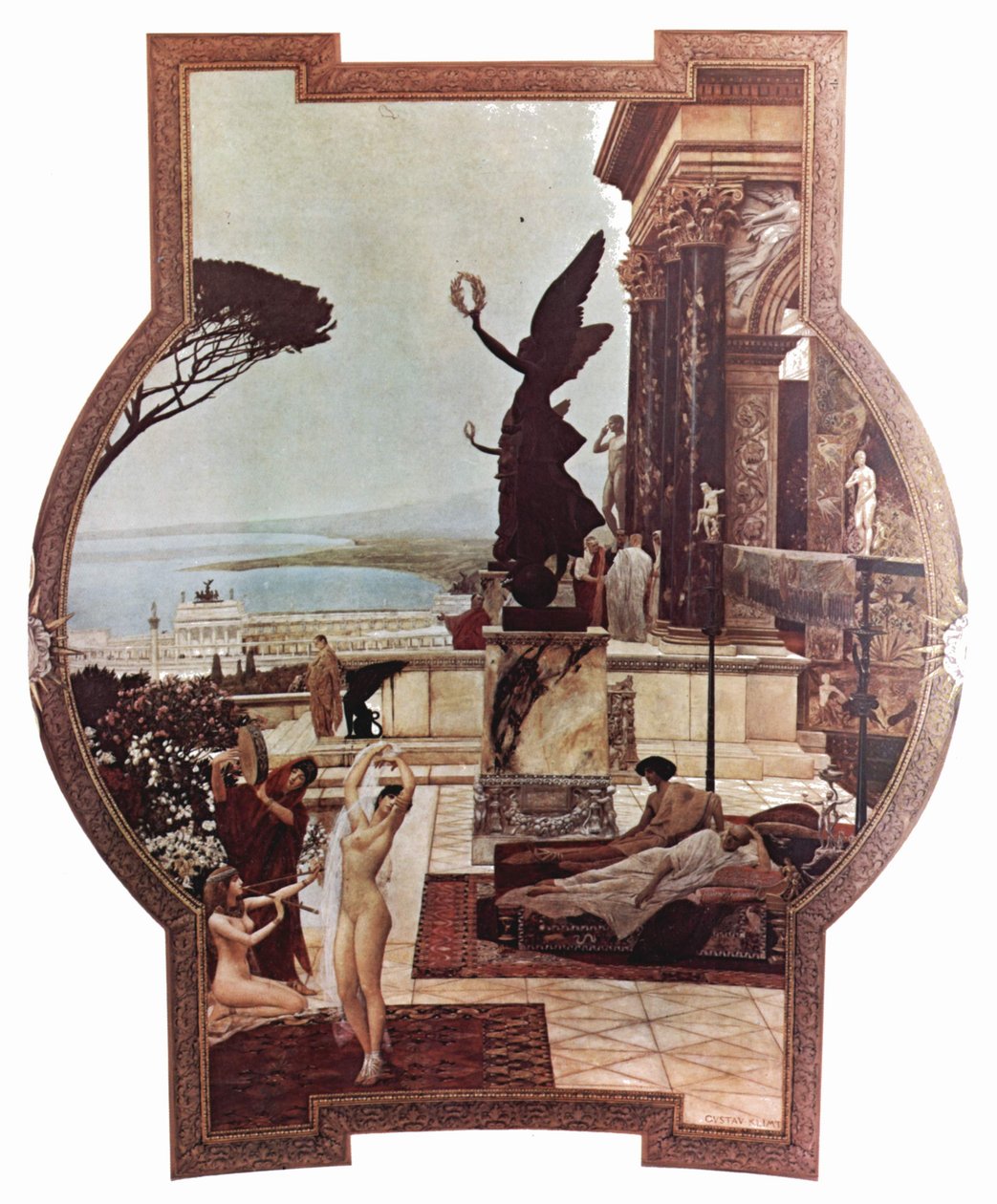Divadlo Taormina od Gustav Klimt