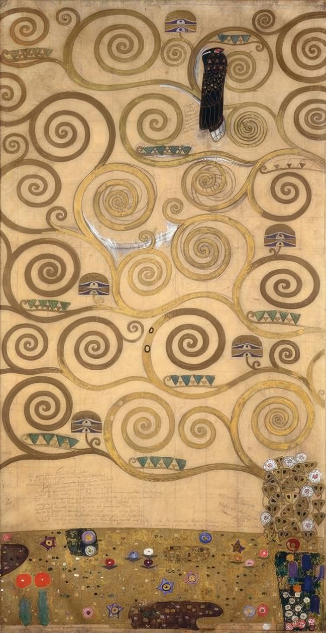 Strom života (levá vnitřní část) od Gustav Klimt