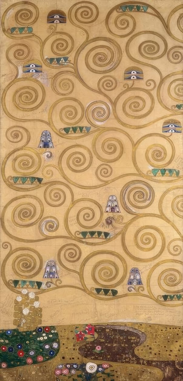 Strom života (levá vnější část) od Gustav Klimt
