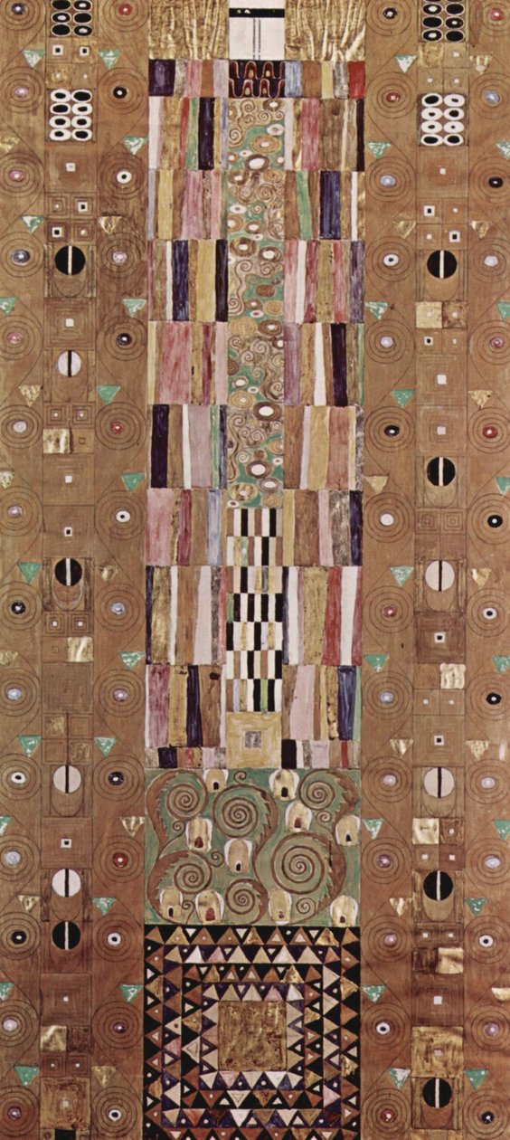 Design pro nástěnný vlys v paláci Stoclet v Bruselu, Zlatý rytíř od Gustav Klimt