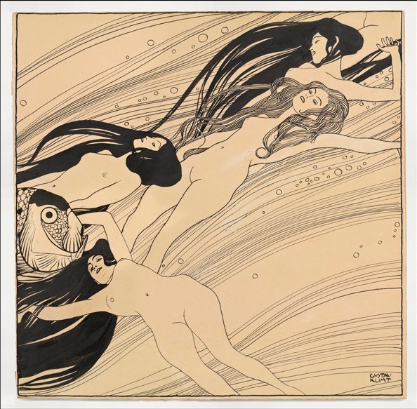 Rybí krev od Gustav Klimt
