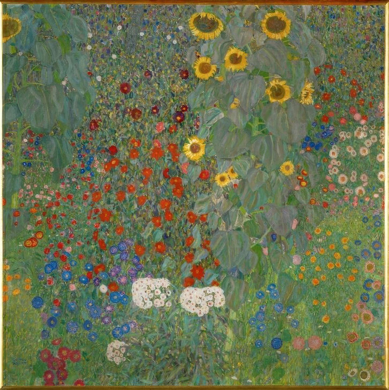 Zahrada se slunečnicemi od Gustav Klimt