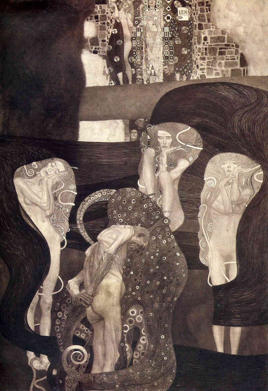 Právní věda konečný stav 1907 od Gustav Klimt