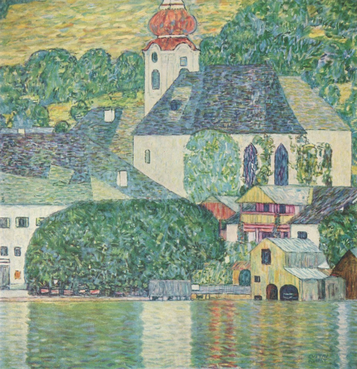 Kostel v Unterach am Attersee od Gustav Klimt