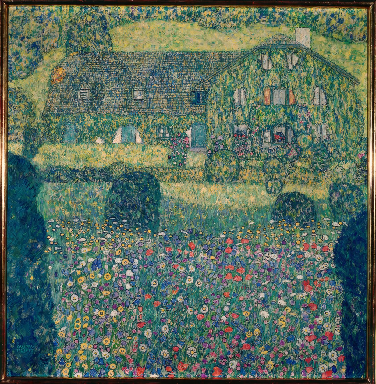 Venkovský dům na Attersee od Gustav Klimt