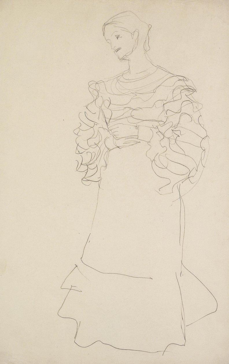 Studie Magda Mautner-Markhof od Gustav Klimt