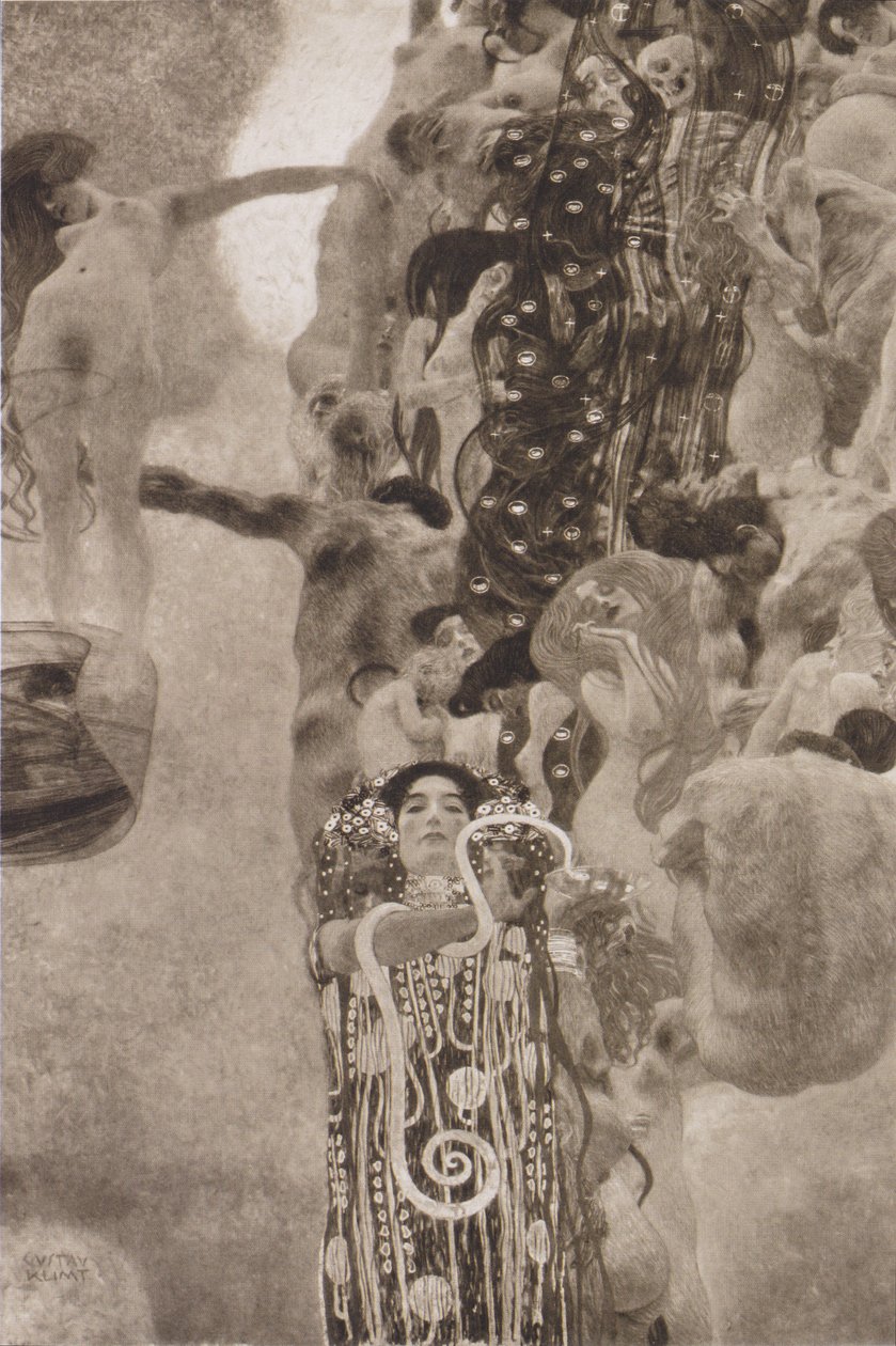 Medicína 1901-1907 od Gustav Klimt