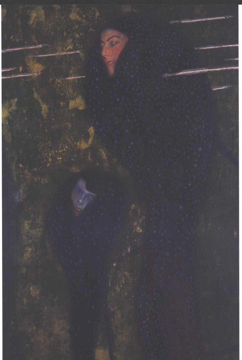 Mořské panny stříbrná rybka od Gustav Klimt