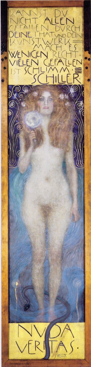 Nude Veritas od Gustav Klimt