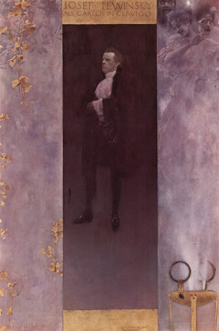 Portrét herce Josefa Lewinskyho jako Carlose od Gustav Klimt