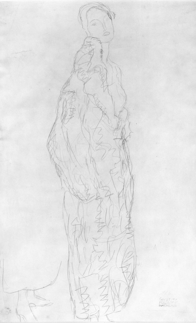 Robed Standing Lady, c.1916 od Gustav Klimt