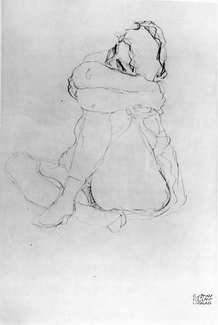 Sedící žena od Gustav Klimt