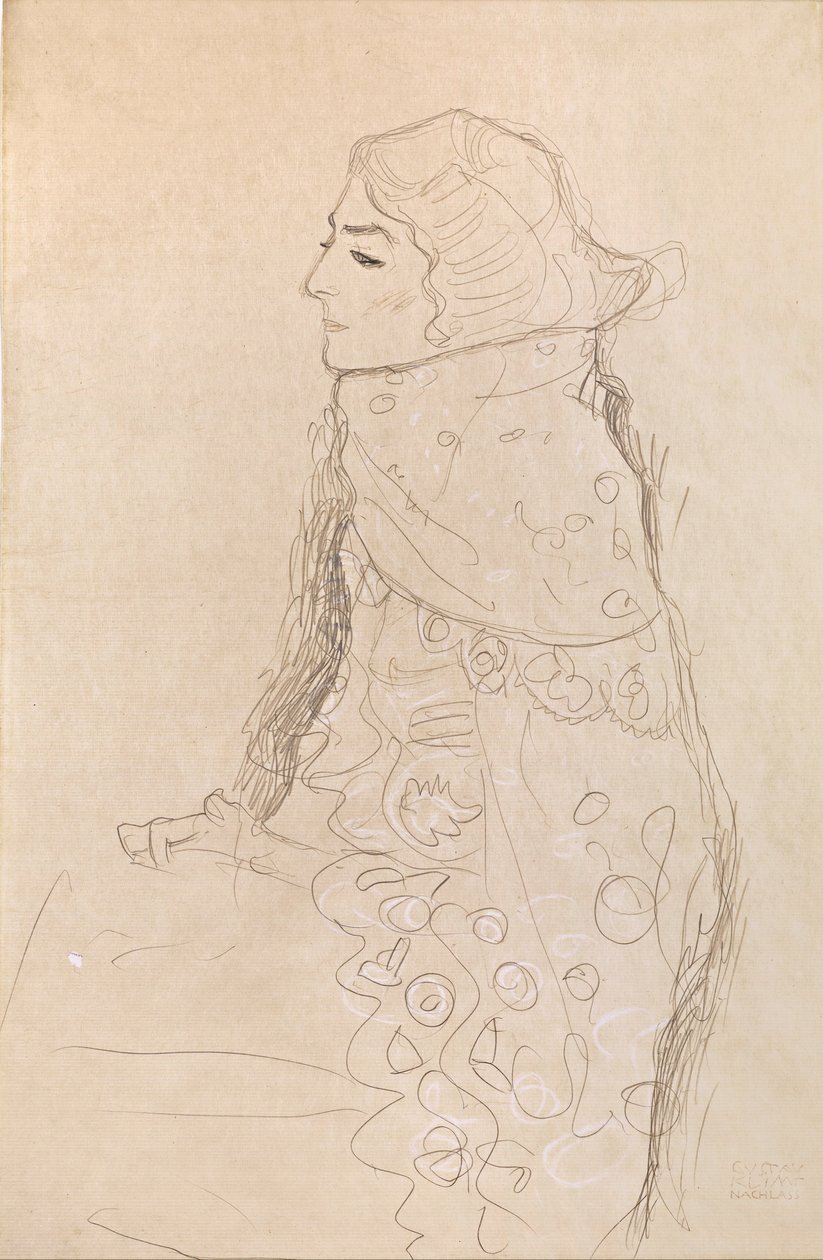 Sedící žena od Gustav Klimt