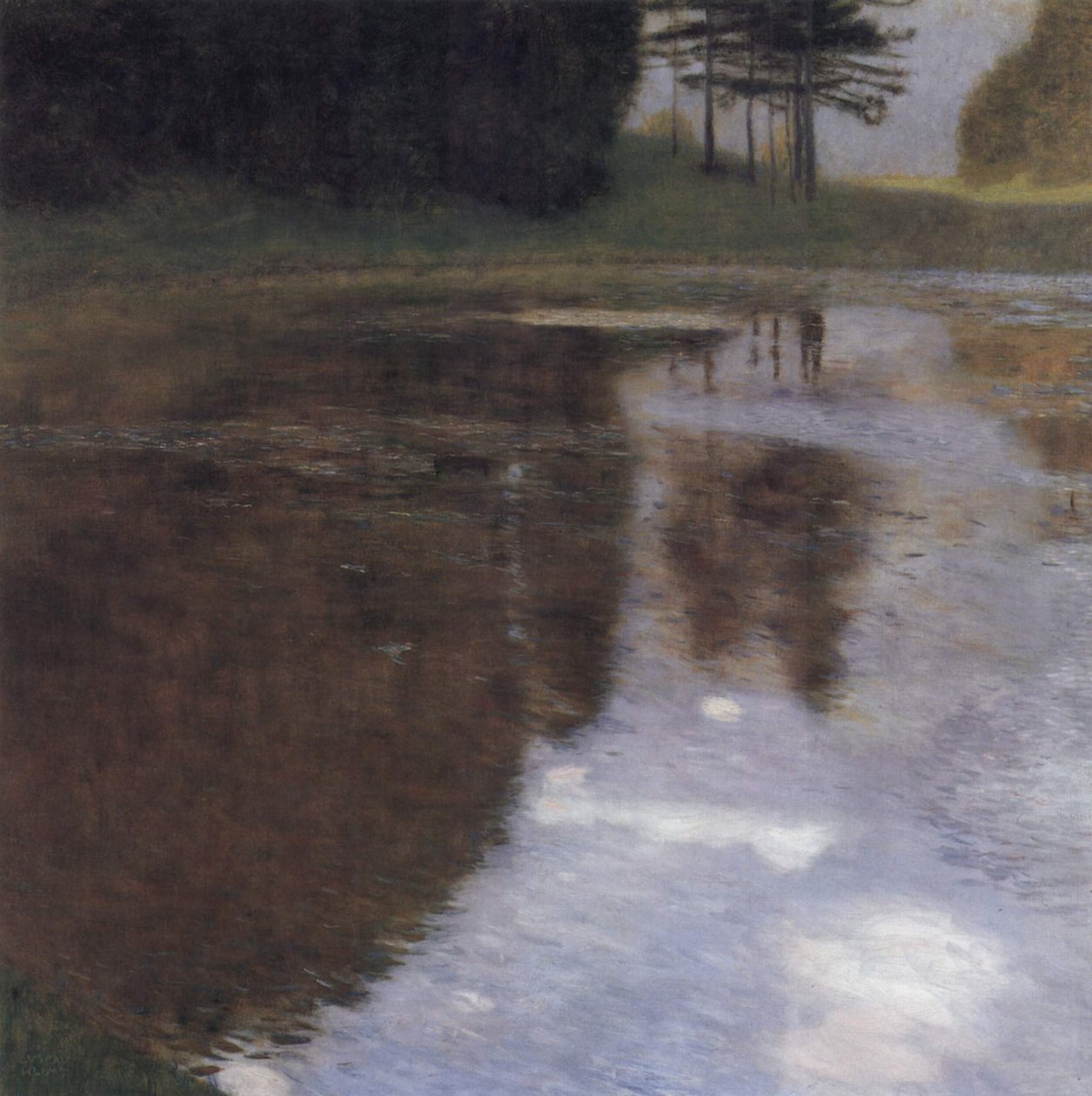 Tichý rybník v parku Kammer od Gustav Klimt