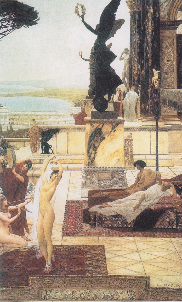 Divadlo v Taormině od Gustav Klimt