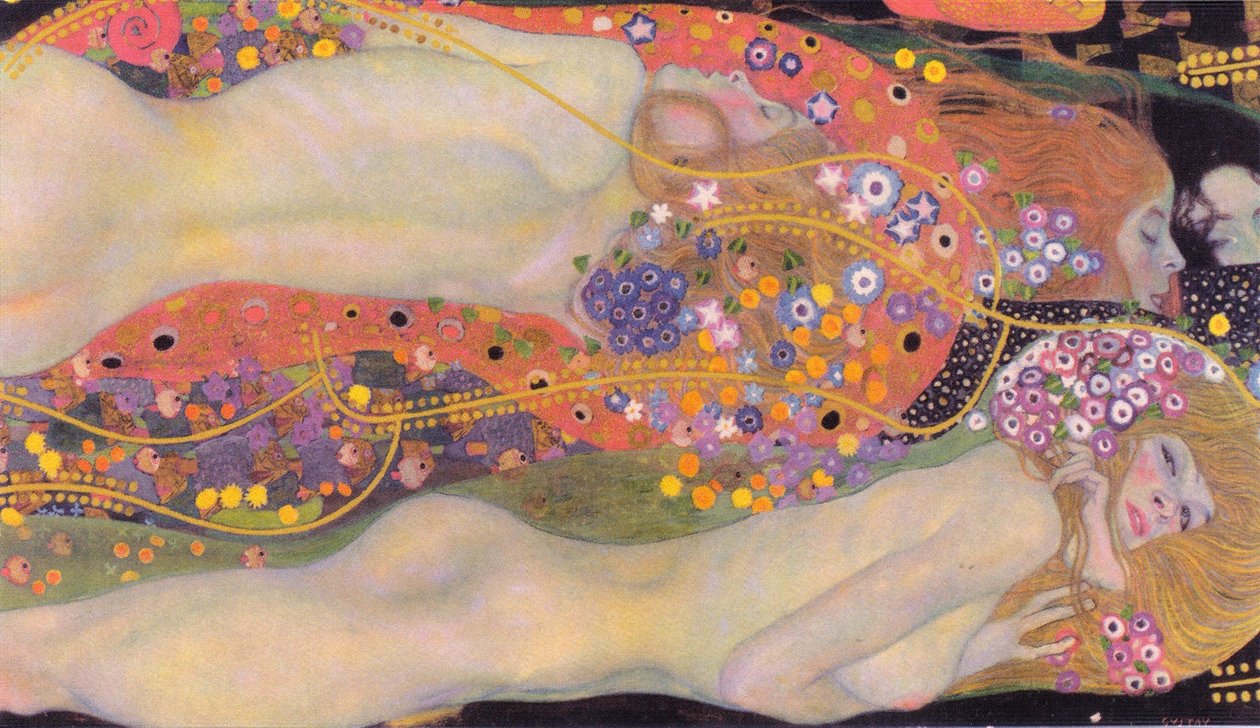 Vodní hadi II (přítelkyně) od Gustav Klimt