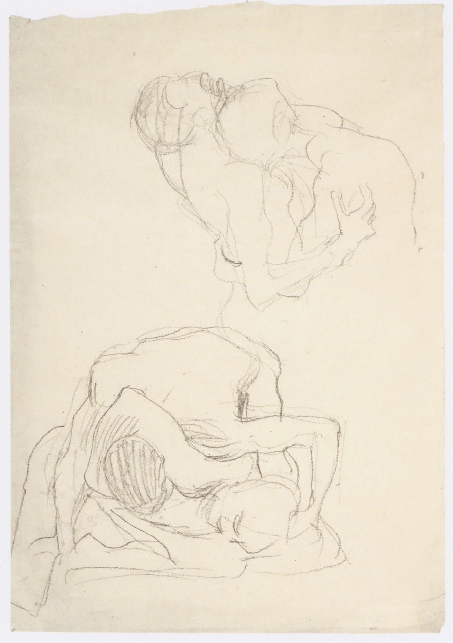 Dva páry zápasníků od Gustav Klimt
