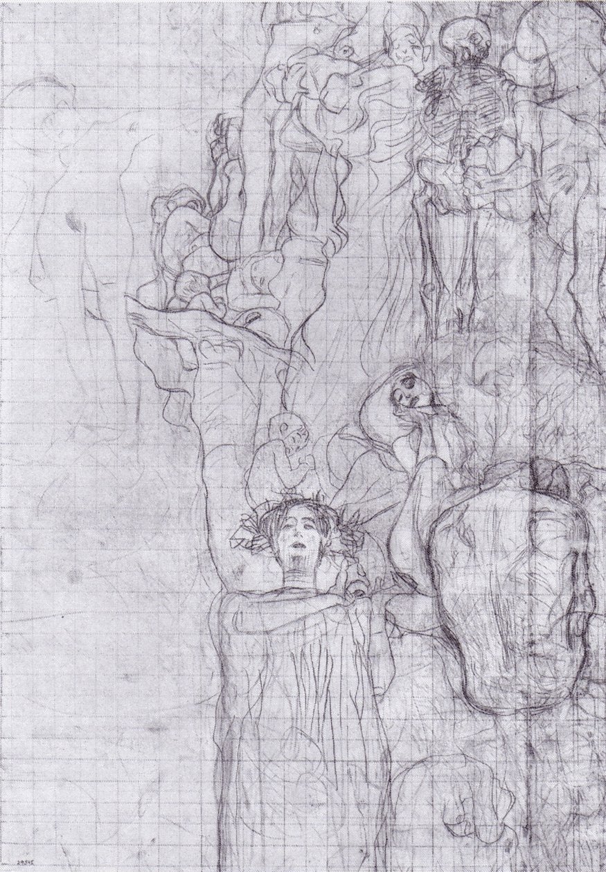 Náčrt přenosu lékařství od Gustav Klimt