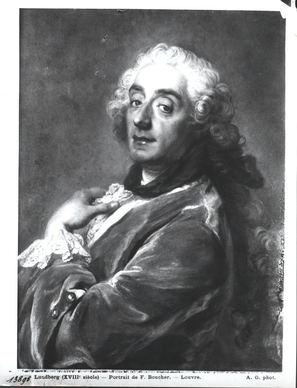 Portrét Francoise Bouchera (1703-70) 1741 (pastel na papíře) od Gustaf Lundberg