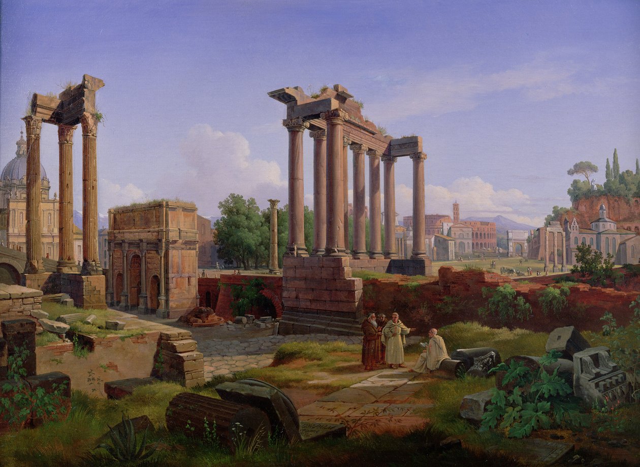 Fórum, Řím od Gustaf Wilhelm Palm