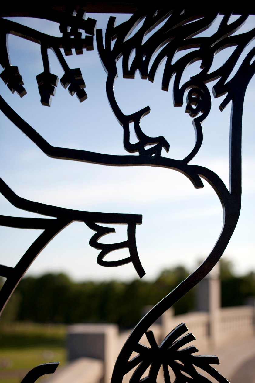 Vstupní brána do parku soch, děti, detail železný detail 346460 od Gustav Vigeland