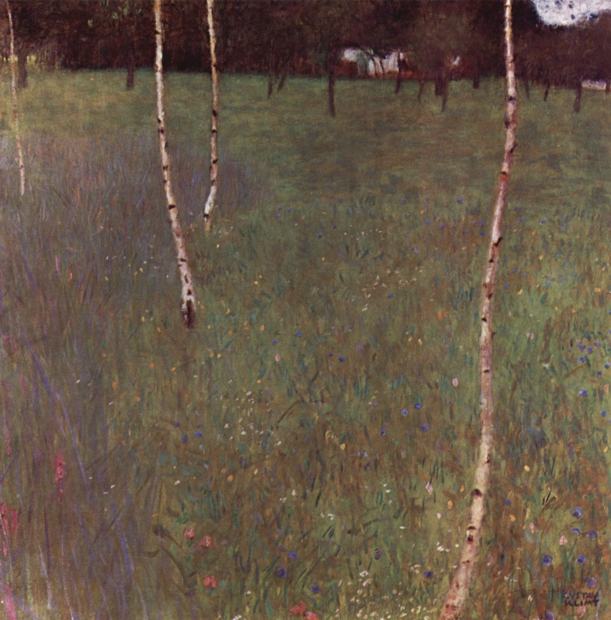 Statek s břízami od Gustav Klimt