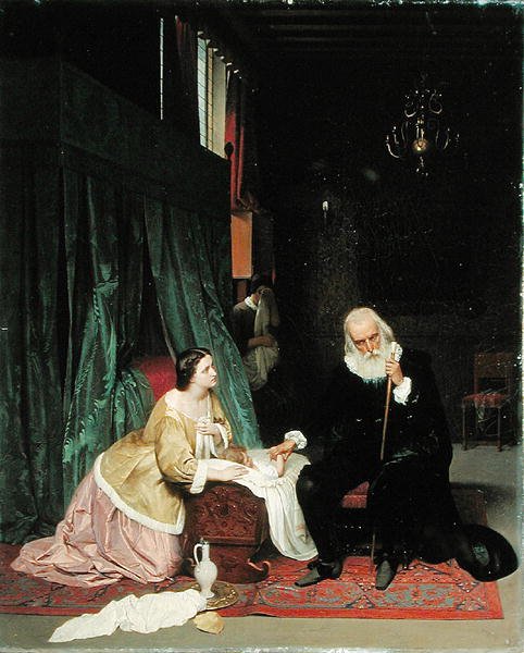 Návštěva lékaře, 1859 od Gustav Jakovlevich Budkovsky