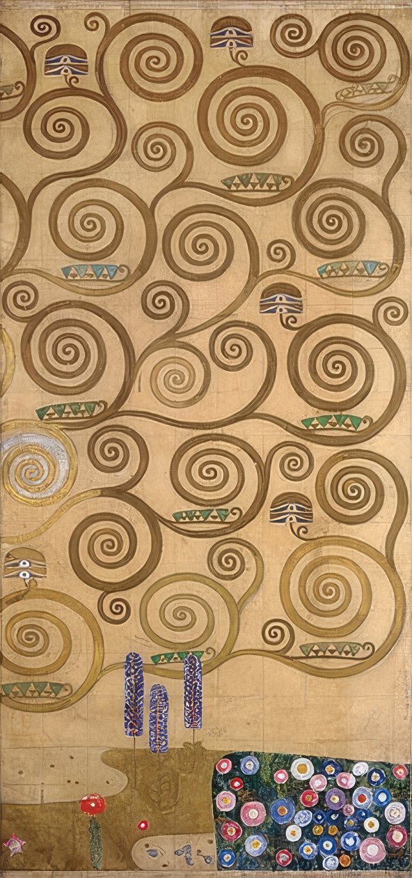 Design pro stoclet vlys. Detail. 1905/09 od Gustav Klimt