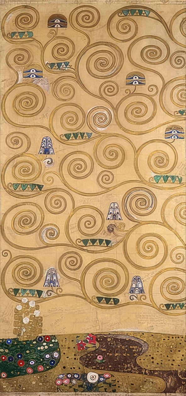 Design pro stoclet vlys. Detail. 1905/09 od Gustav Klimt