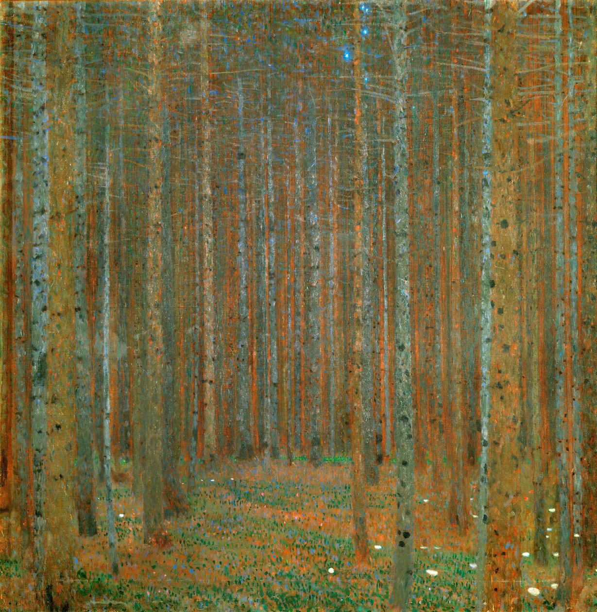 Jedlový les I od Gustav Klimt