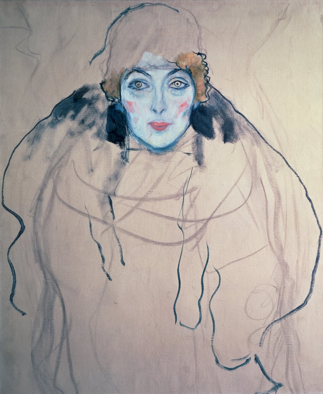 Hlava ženy, 1917 od Gustav Klimt
