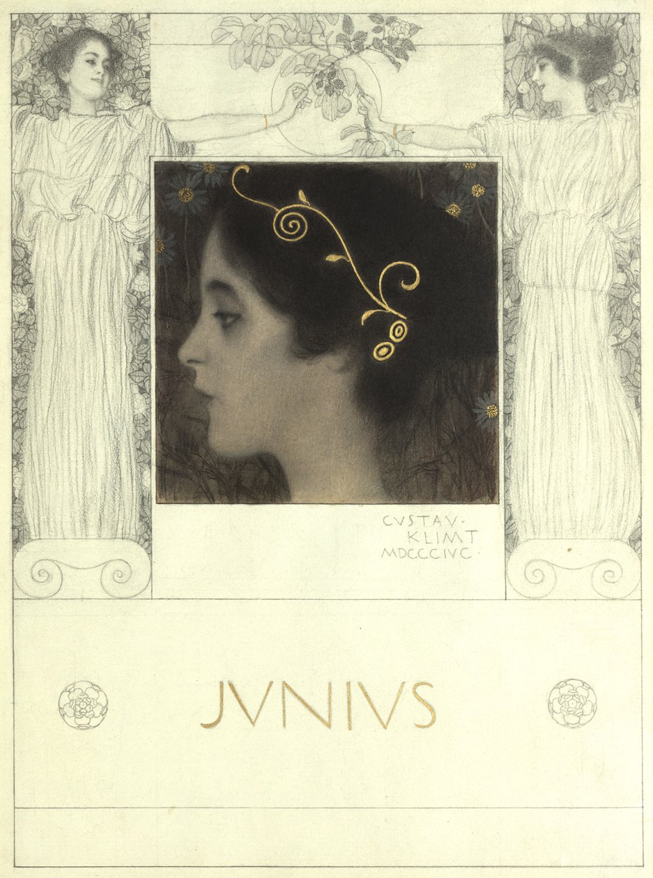 červen od Gustav Klimt
