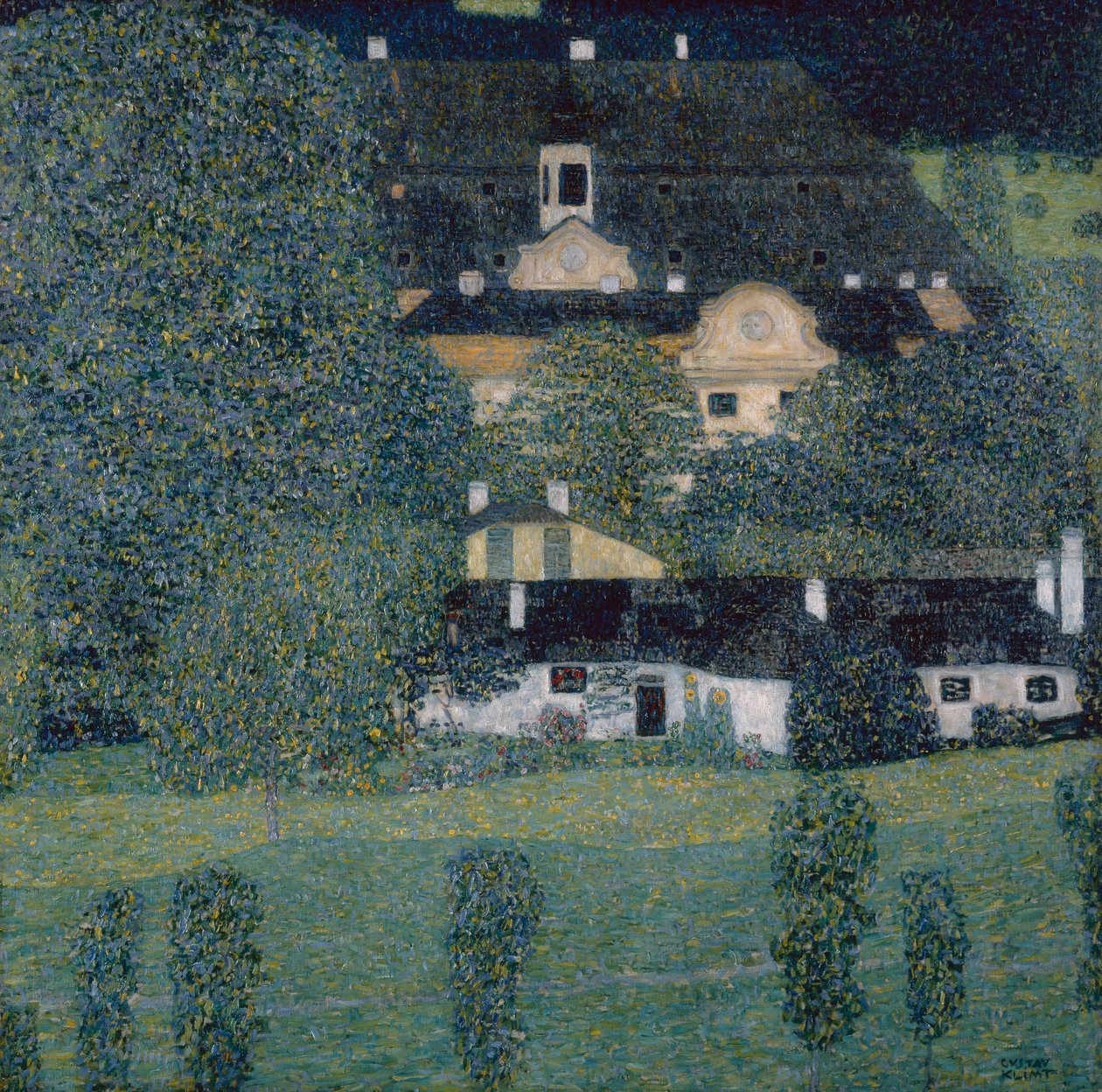 Hrad Kammer u jezera Attersee II od Gustav Klimt