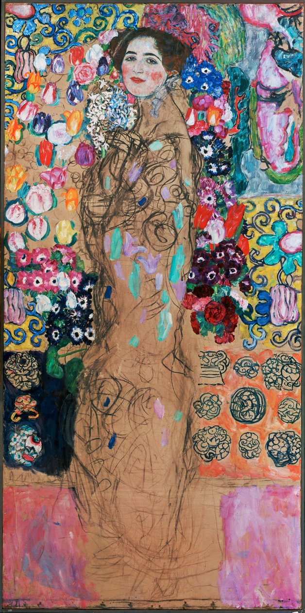Dáma s vějířem od Gustav Klimt