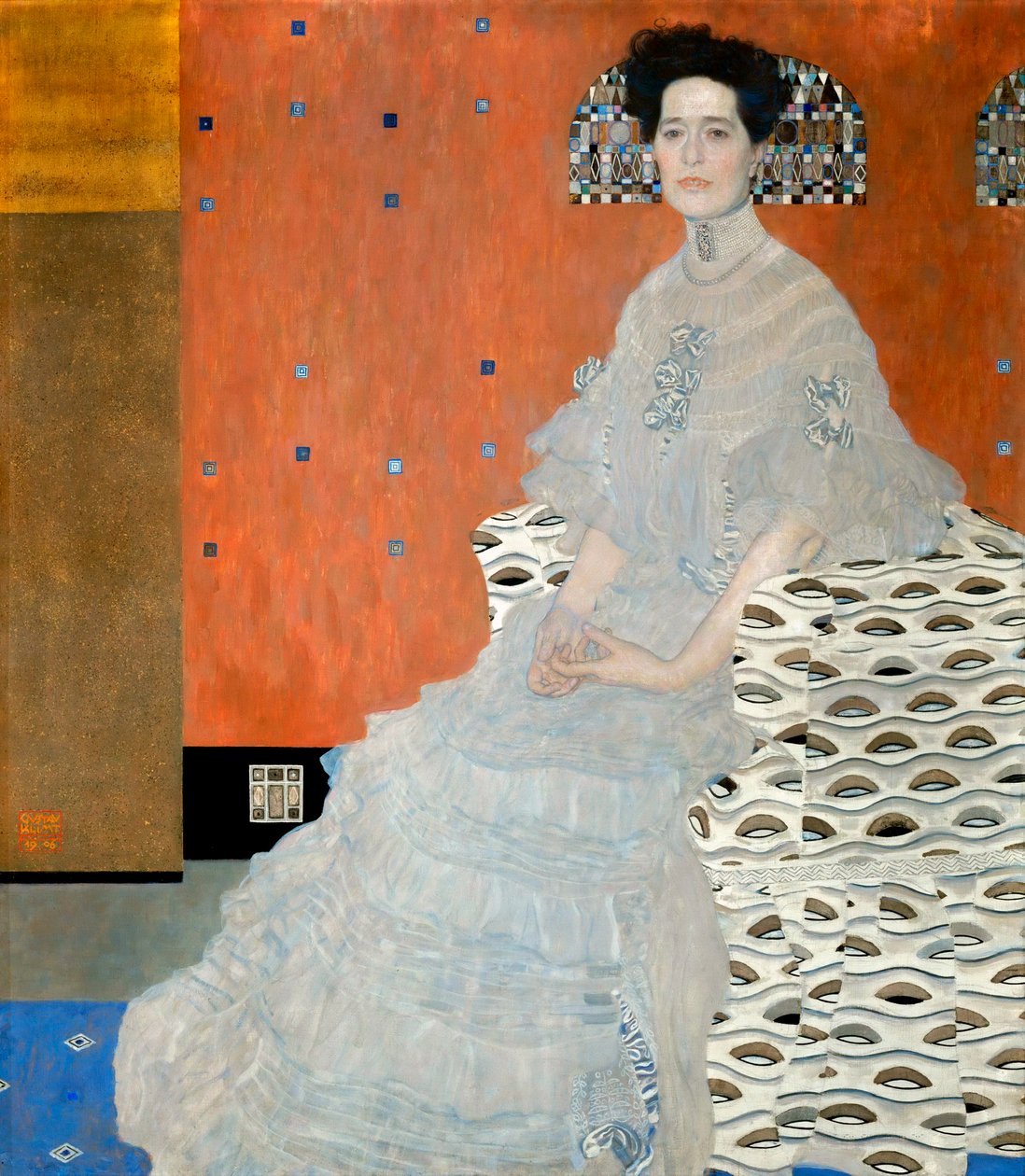 Portrét Fritzy Riedler, 1906 od Gustav Klimt